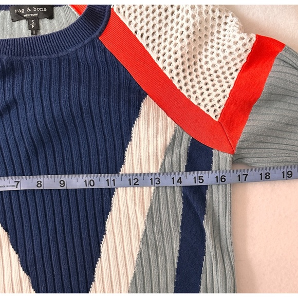 Rag & Bone Lark Colorblock Ribbed Crewneck Sweater, NWOT, SP - Picture 11 of 12